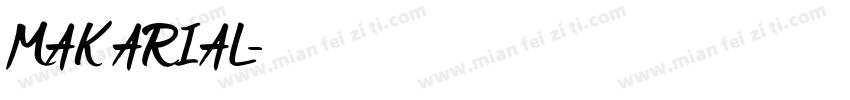 MAK ARIAL字体转换